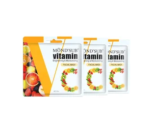 Mond'sub Wholesale Custom Face Sheet Masks Brightening Moisturizing Vitamin C Facial Mask Sheet Manufacturer
