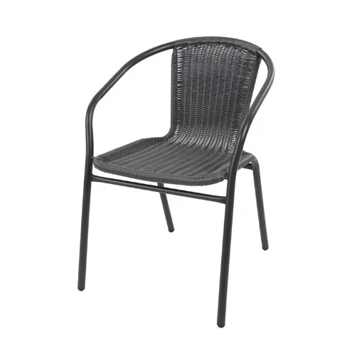 China factory rattan wicker chairs stacking outdoor chairs