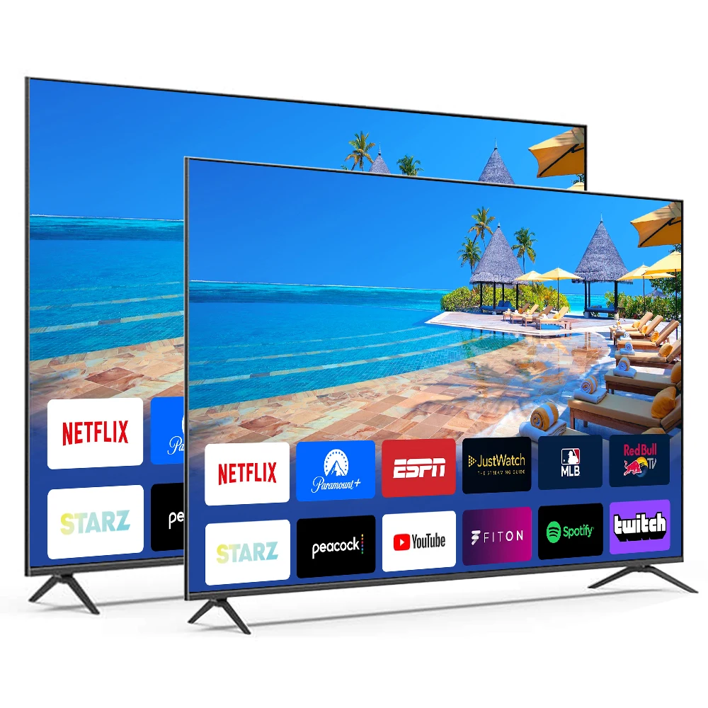 ベゼルレスLEDテレビ 43インチ Android WiFi 4K ウルトラHDテレビ