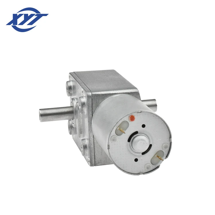 JGY370 DC Worm Gear Motor - 6V-24V, High Torque, 30RPM At 24V, All-Metal Gear Reducer