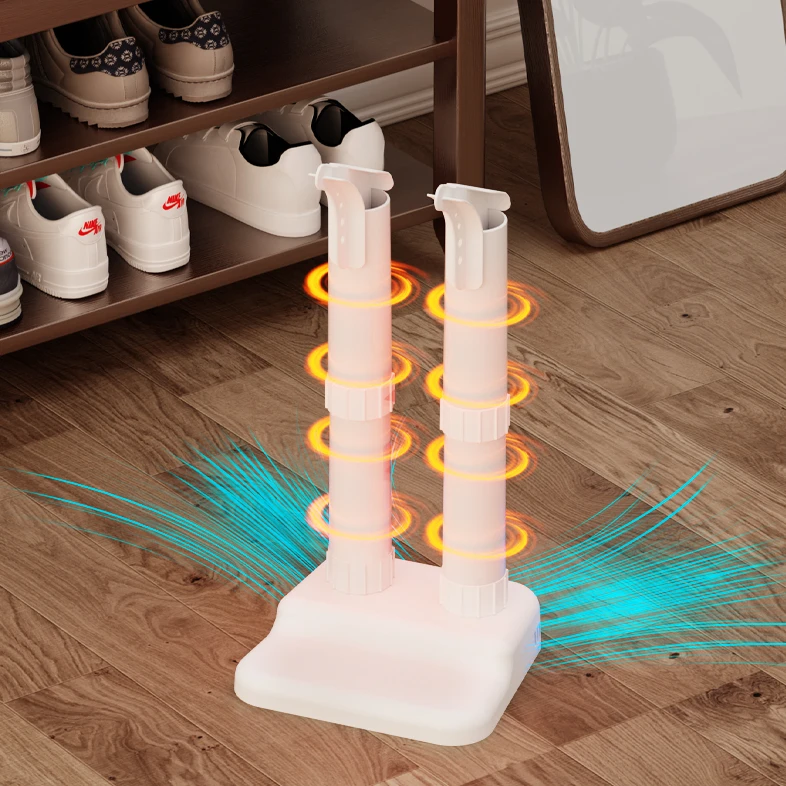 JNUO Electric Shoe Drying Sterilizer Portable Safe for Shoes Helmets Auto/Semi-Auto Plastic Housing US Plug for Home Hotel