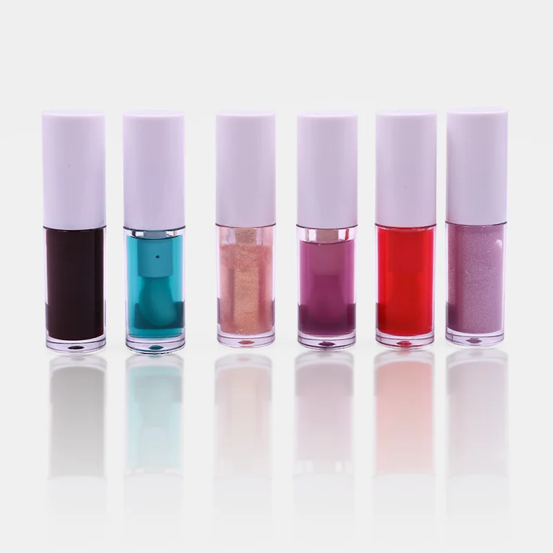 Private Label Colorful Transparent Plumping Lip Stain Gloss Moisturizing Non-sticky Lip Glow Oil supplier