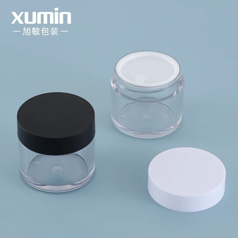 Transparent Luxury Cream Jar Cosmetic Packaging 50g Cosmetic Jar Face