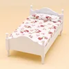 White (dark floral cloth)
