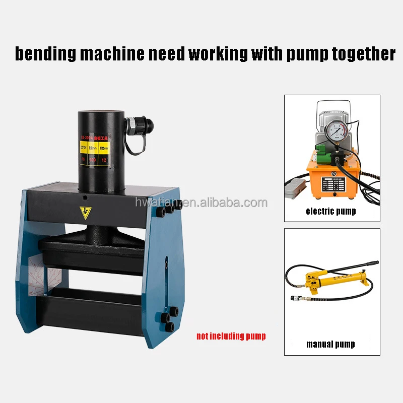 CB-150D CB-200A hydraulic bending machine for bend copper plate aluminum plate with cutting head