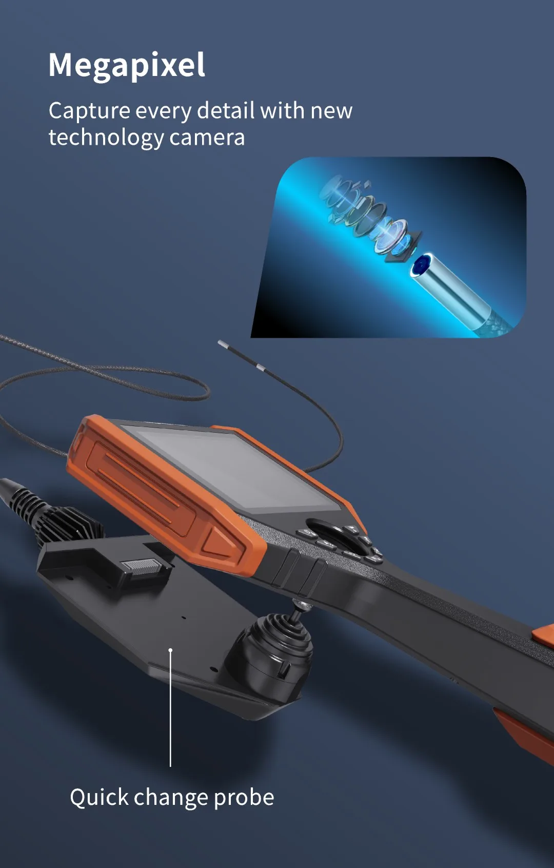 Vsndt Kg6010 High Temperature Catheter Industrial Video Borescope