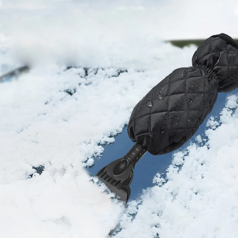 Snow-removing Embroidered Plastic Ice Scraper Fleece Shovels