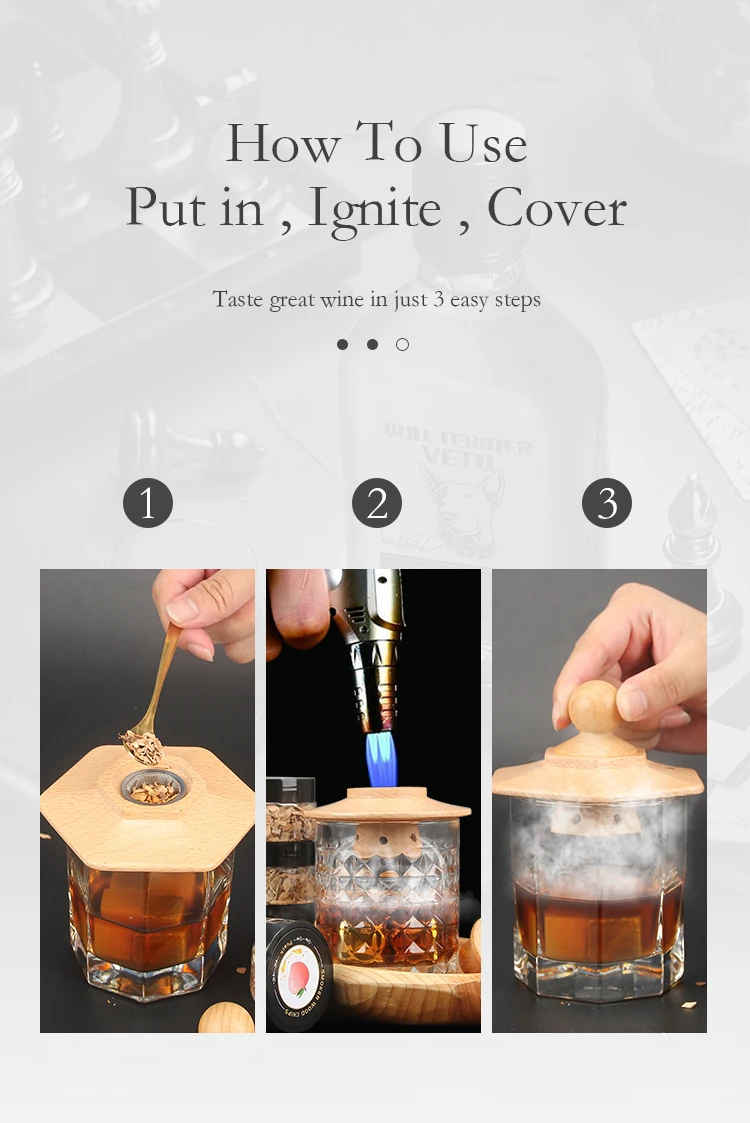 Six Kinds Of Wood Smoker Chips Cocktails Wine Whiskey Cocktail Smoker