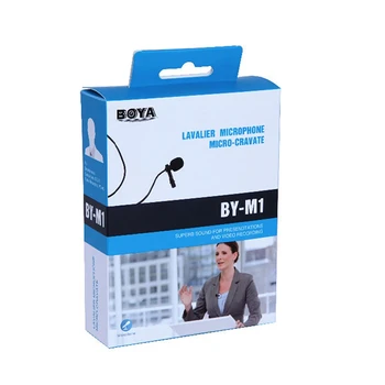 BOYA BY-M1 Microphone Original Recording Lavalier Lapel Microphone Video Mic for Youtube Video Record Mic for iPhone 15Pro Max