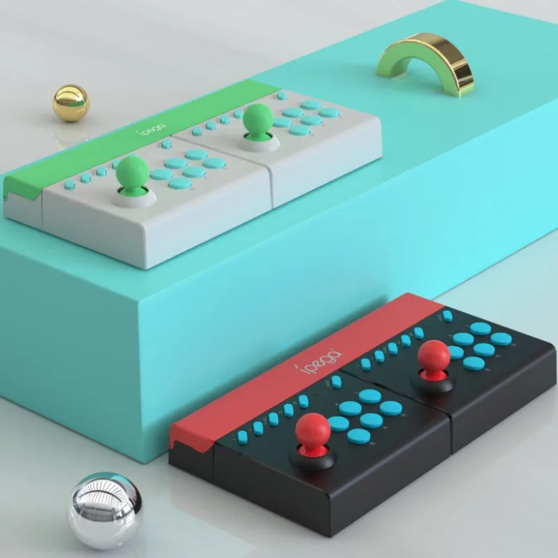 Double Arcade Joystick Wireless Game Fighting Rocker For Switch ...