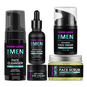Intense Hydration Men Skin Care Set Glycerin & Hyaluronic Acid for Deep Moisture & Plumping Nighttime Routine