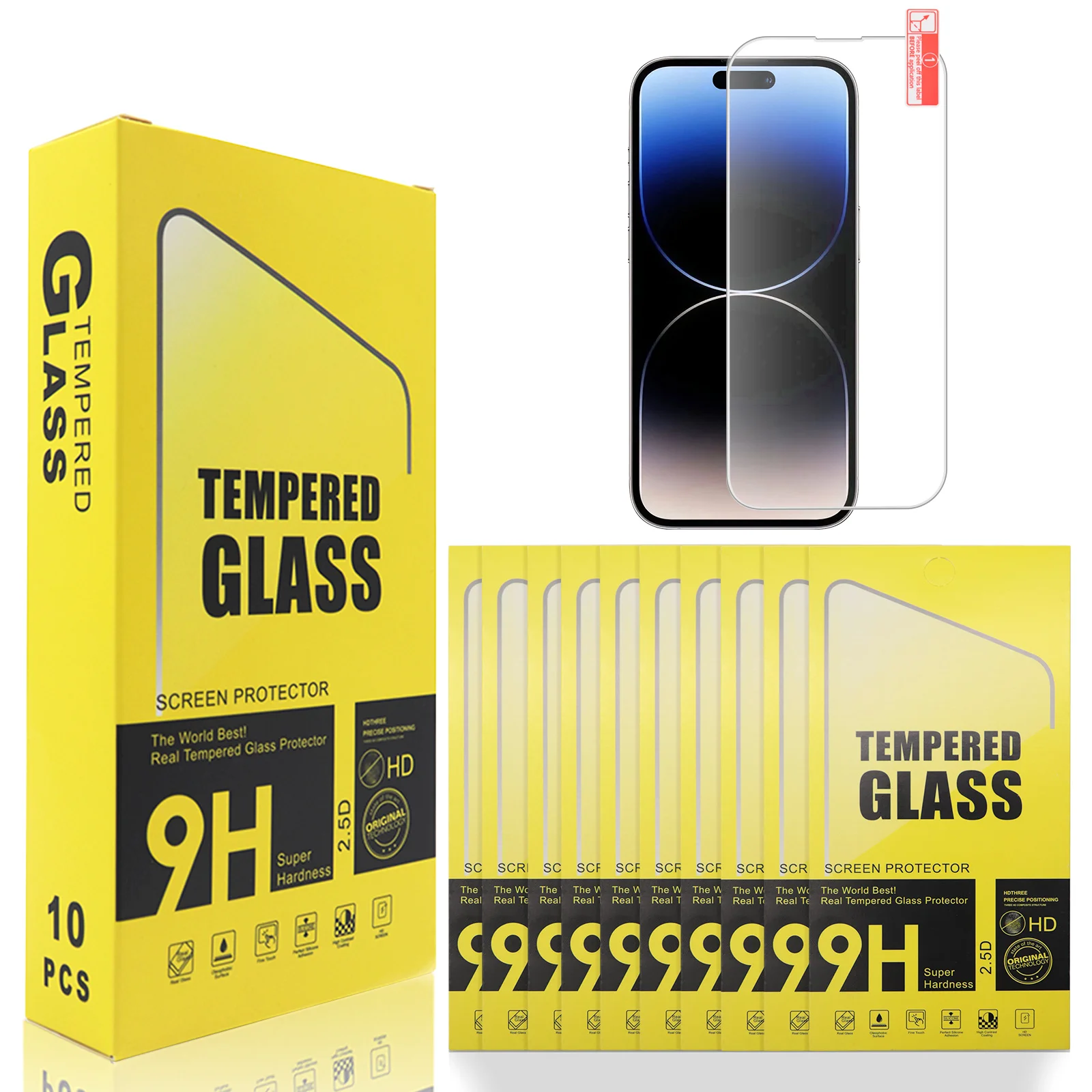 Custom Logo Box Packaging Glass Box Tempered Glass Screen Protector ...