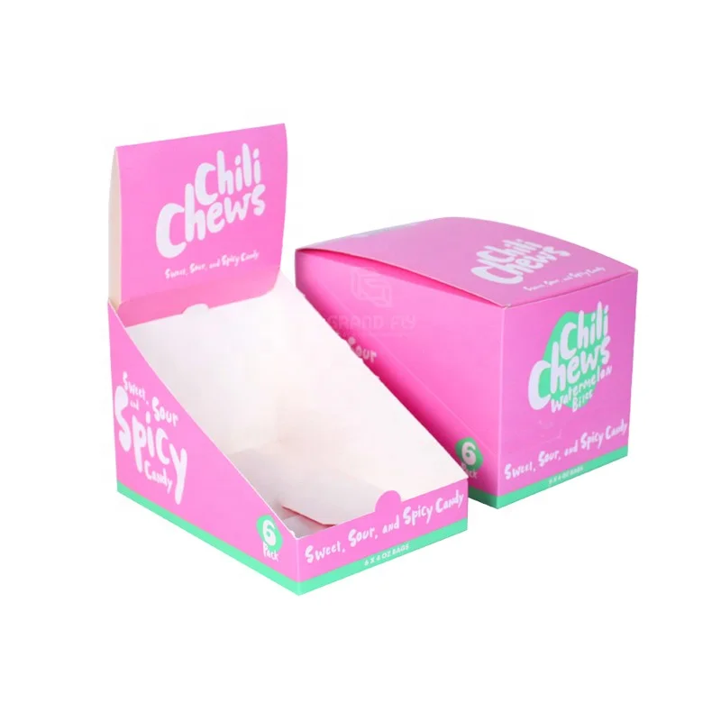 Custom Cardboard Display Box SRP Shelf Ready Packaging Folding Tear Off PDQ Storage Tray Retail Counter Top Display Unit