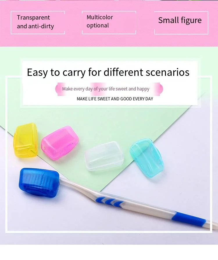 Travel supplies Toothbrush cover Dustproof toothbrush case Household supplies y Toothbrush protection case manufacture