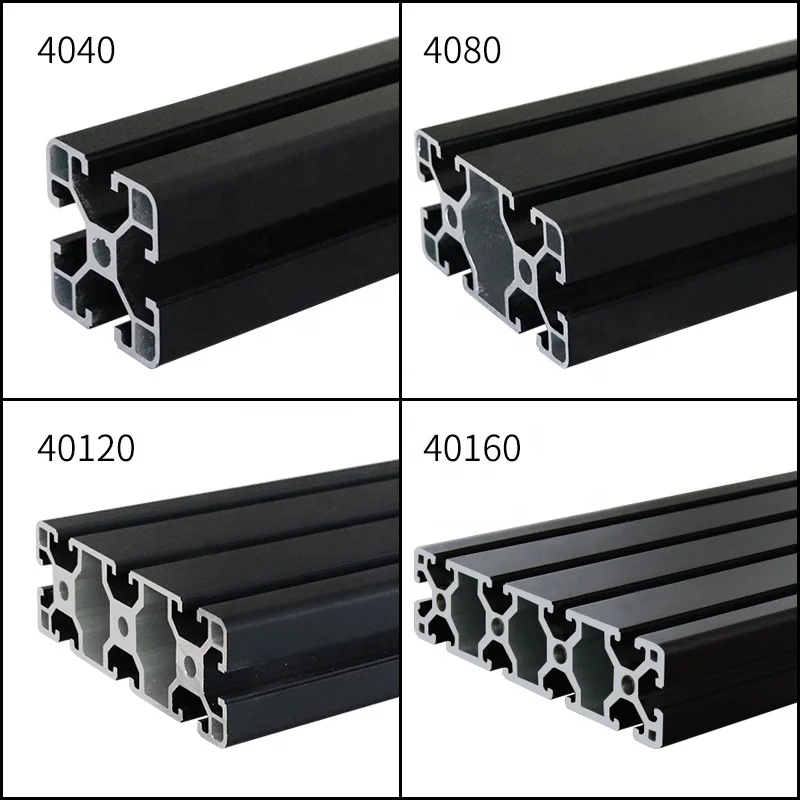 Nero 2020 2020N1 2040 2040N1 2060 2080 4040 4080 20100 V-Slot Profilo In Alluminio Standard UE 100mm-550mm Stampante 3D Telaio FAI DA TE - Foto 11