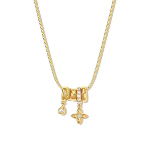 Star Ring Pendant Women's Niche Design High-end Fashionable and Versatile Clavicle Necklace Jewelry