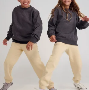 Custom Kids Round Neck Sweatshirt 100%cotton Streetwear Blank Unisex Kids High Quality Customized logo Sweatshirt