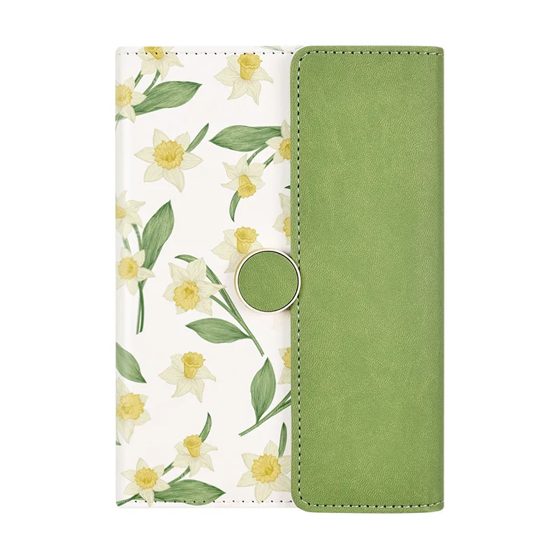 B6 Notebook Small Fragmented Flower Hand Ledger Simple Bag Buckle Diary Printed Notebook