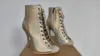 Magic color gold pu heel height 11cm