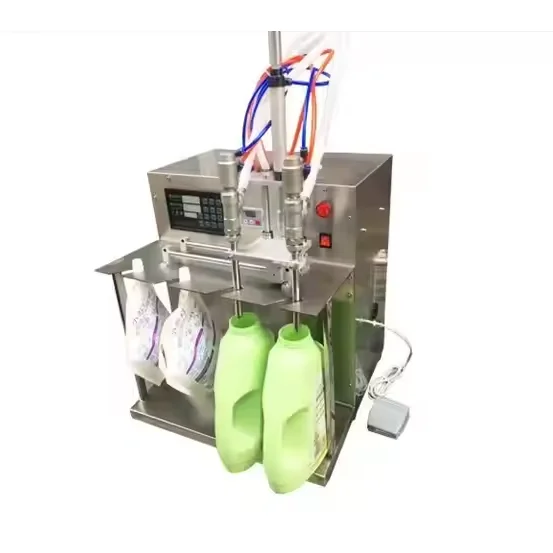 Small 4/6/8nozzle Bag Water Filling Machine Juice Drink Soap Liquid Detergent Milk Liquid Bag Suction Nozzle Bag Filling Machine