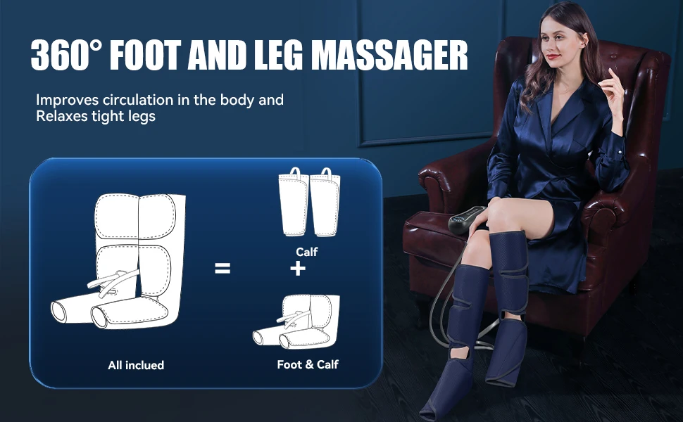 Household Air Pressure Foot And Leg Massager To Clear Meridians