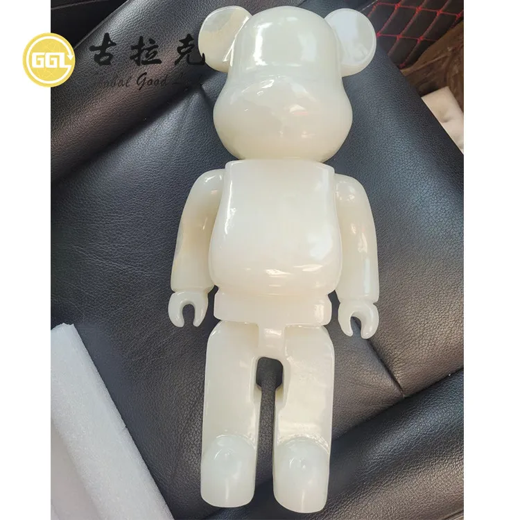 Action Figure Bear Bearbrick 1000 marble for home decoration