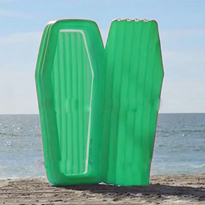 Custom PVC Inflatable Coffin Swimming Pool Float Quality Advertising Inflatables Product