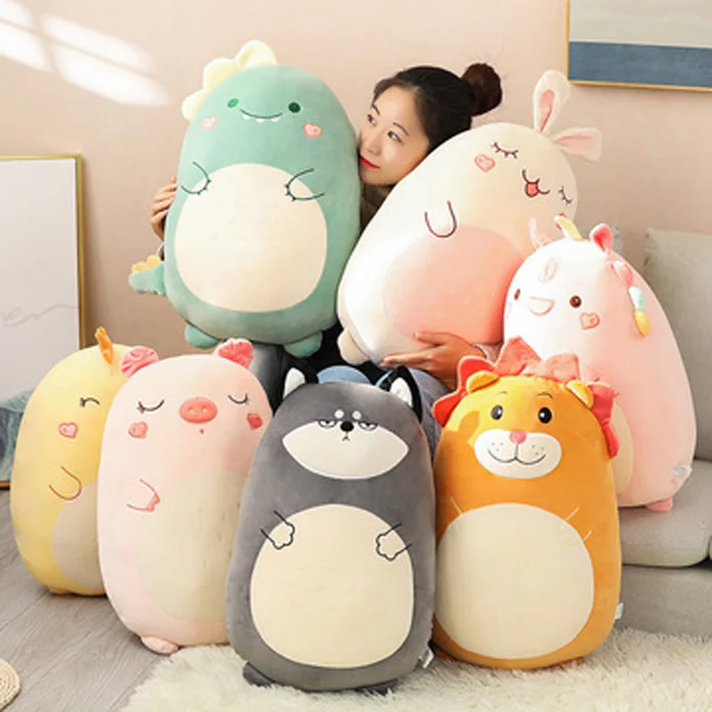 1pc Polyester Chair Cushion , Cute Hamster Design Cushion For Home