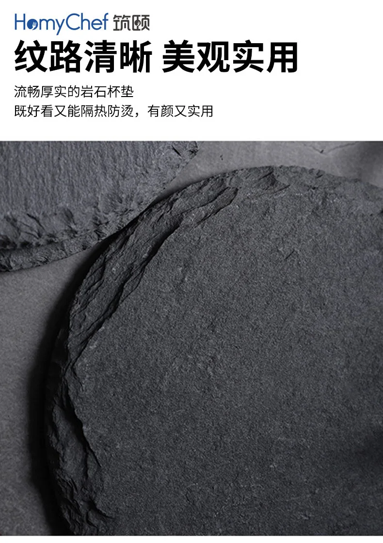 Slate Coasters Bulk.round Black Absorbent Square Cute Blank Tea