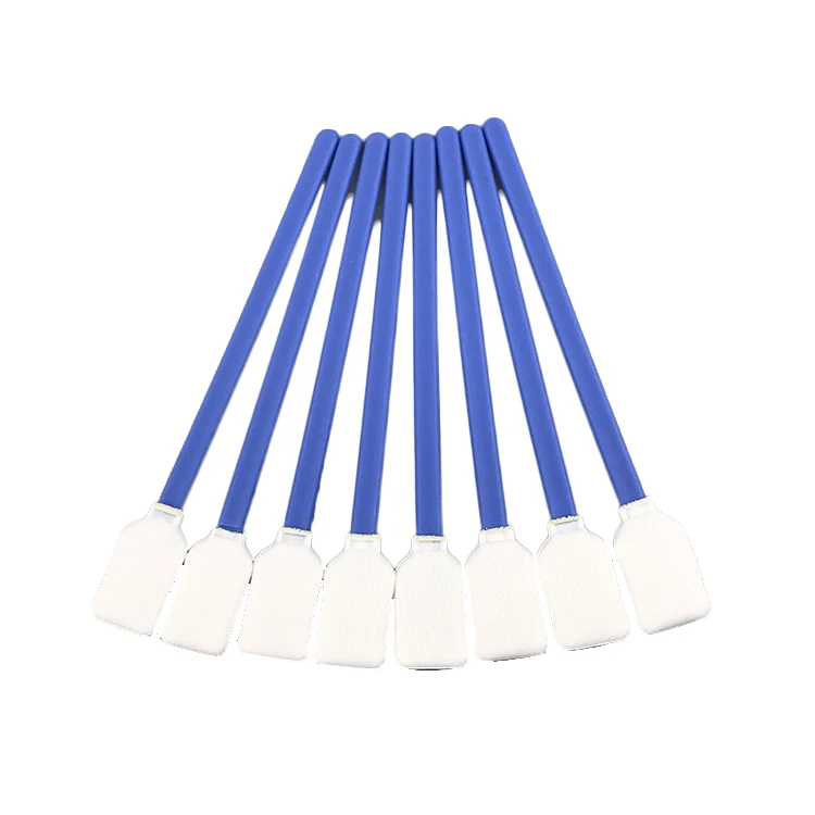 Large Format Solvent Printhead Cleaning Lint Free Rectangle Cleanroom Polyester Swab for Ink Printer Head