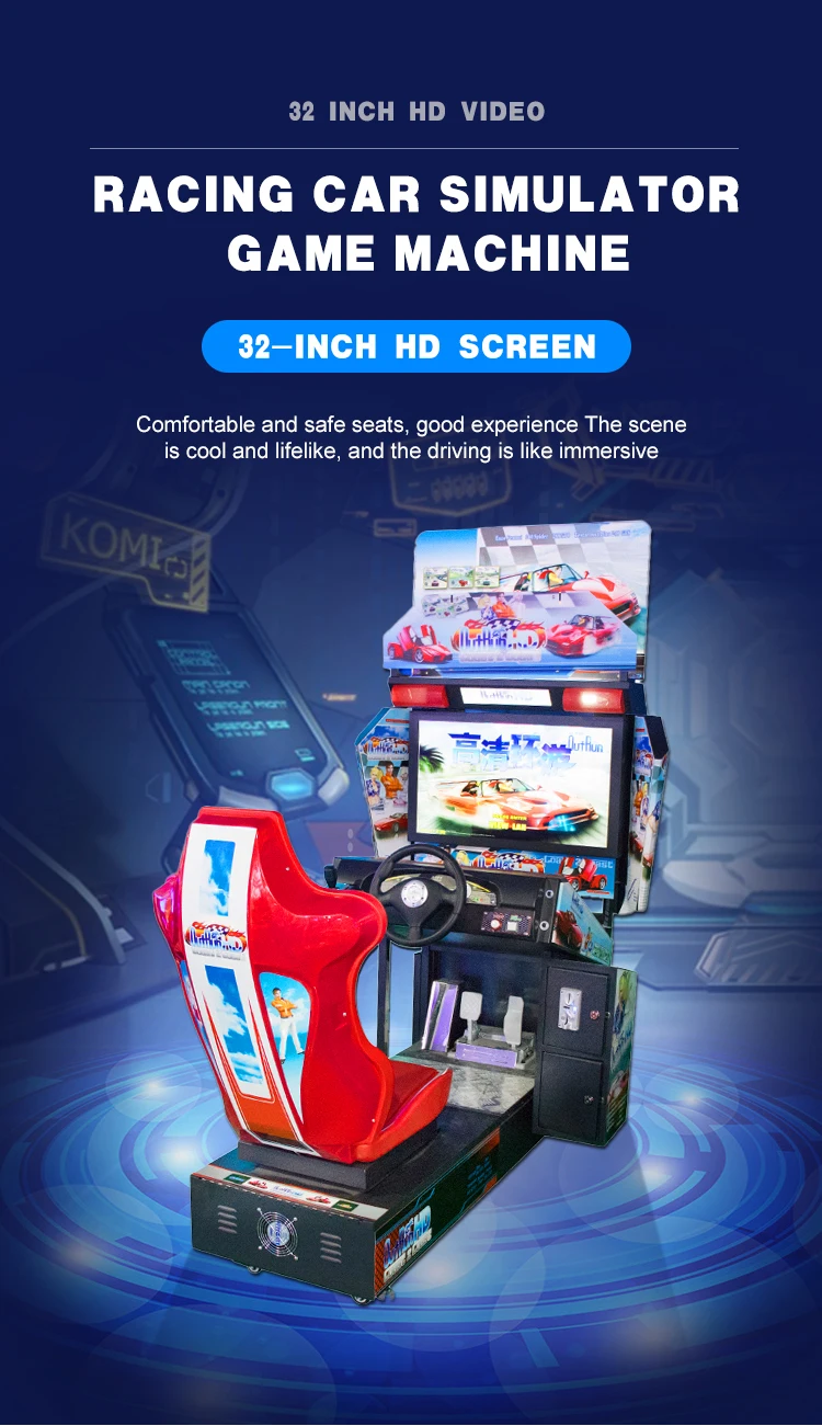 Low Price Coin Operated Racing Arcade Game Machine - 32 Inch Display, 1 ...