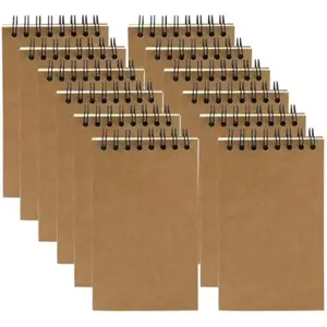 Factory Wholesale Retro Kraft Paper A3 Notebook High Color Value Upright Coil Design with Portable Spiral Binding Plan