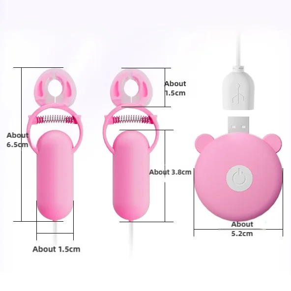 Vibrating Nipple Clamps For Women - 10 Speed Waterproof Clamps, Soft  Material, Remote Control For Couples Play Nipple Vibration For Woman