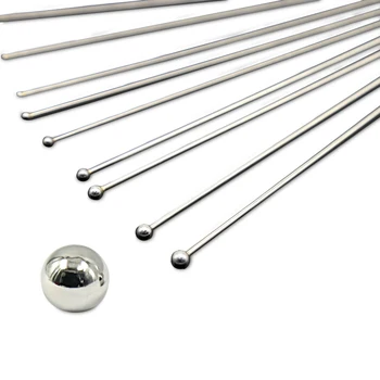 200Pcs Jewelry Head Pins 50mm 304 Stainless Steel Ball Head Pins Bendable Long Craft Head Pins For Jewelry Crafts