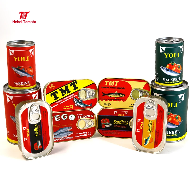 Good Quality With Factory Cheap Price 125Gx50Tin Canned Sardines Fish Supplier From Morocco in Vegetable Oil With OEM Brands
