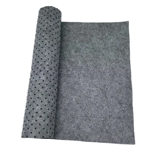 Low Price 100%Polyester Needle Punched Anti slip PVC dots non woven fabric dotted non slip carpet backing
