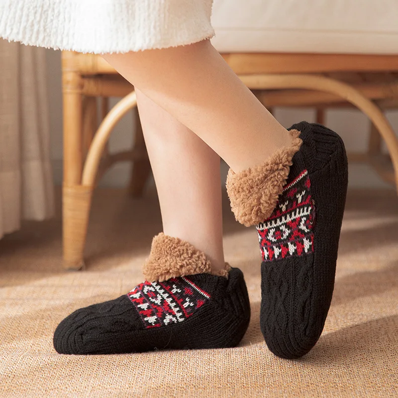 Fuzzy Floor Socks Grips Plush Thermal FleeceSleep Cozy Sleep Socks Soft  Winter Socks