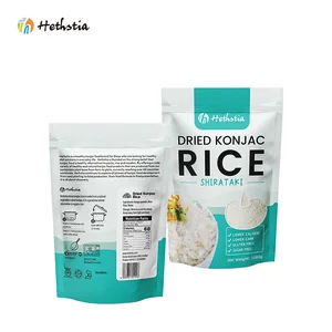 Wholesale 1KG Dried Shirataki Rice Halal Vegan Low-Carb Slimming Non-GMO Allergen Free  Fiber Gluten Sugar Free Dry Konjac Rice