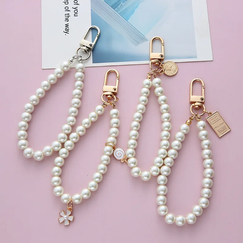 Lot 6 Porte-clés Pour Femme/fille Avec Perles - Élégant, Multicolore, Pour Sac à Main Ou Cadeau