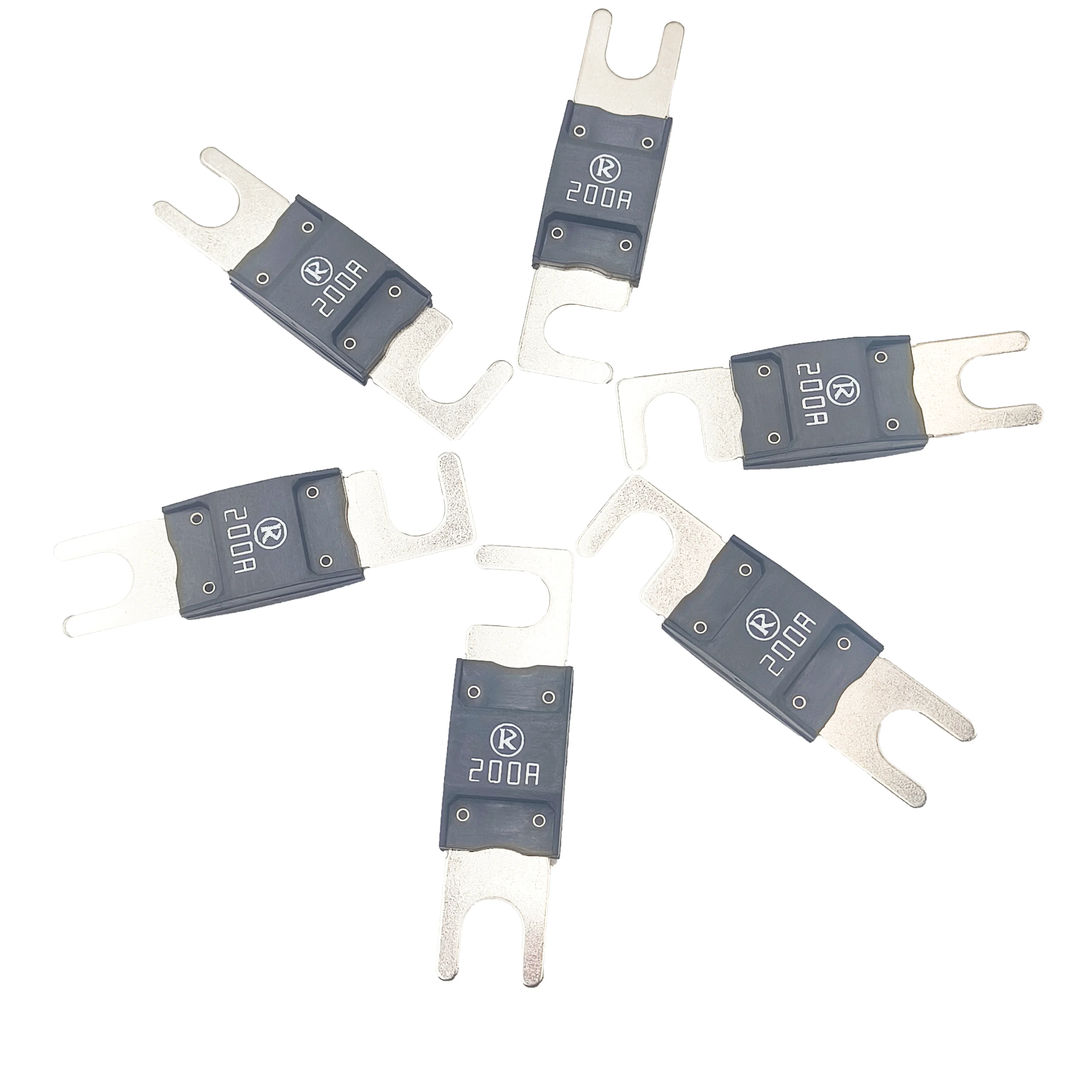80VDC Automotive Bolt Type Fuse, Wide Voltage Wind Turbine Generator Fuse, Plastic Shell Bracket 30-500A