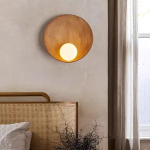 Vintage Shell LED Wall Lamps Resin Wall-Mounted Sconces for Living Room