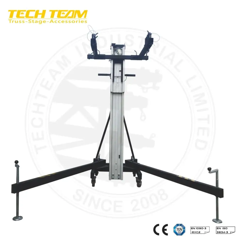 Steel Speaker Lift Tower 400kg Line Array Lifter 5.4M