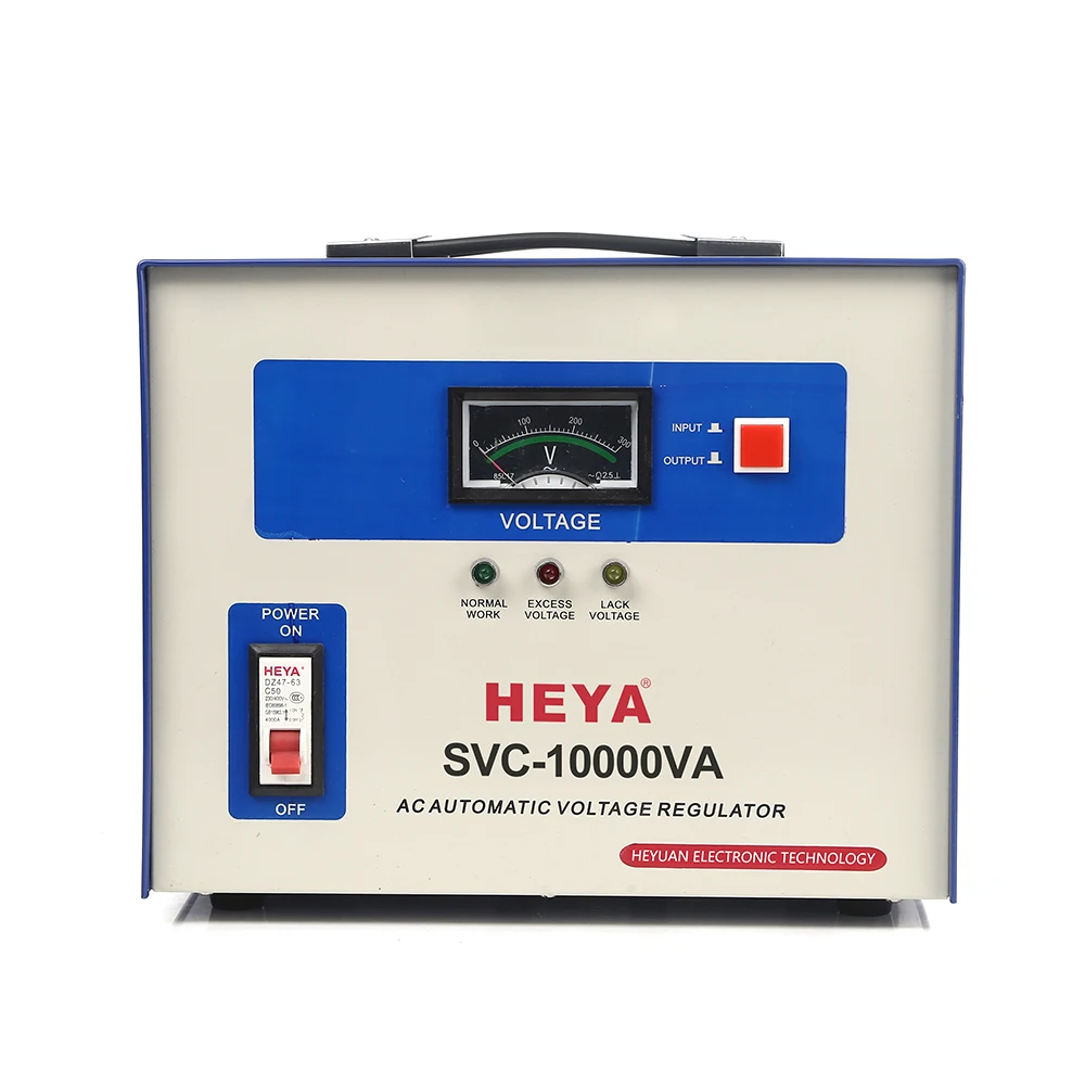 Single Phase SVC 10KVA Automatic Voltage Regulator Stabilizer Servo Motor Type Full Power AC for Voltage Protection