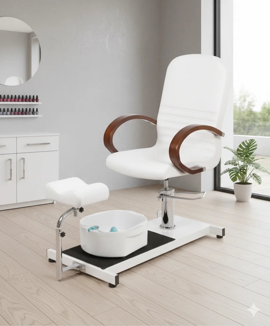 Chaise De Pédicure Avec Repose-pieds - Tabouret Massage Pieds Maison, Portable, 37,5x28x16,5cm, Design Ergonomique - 13