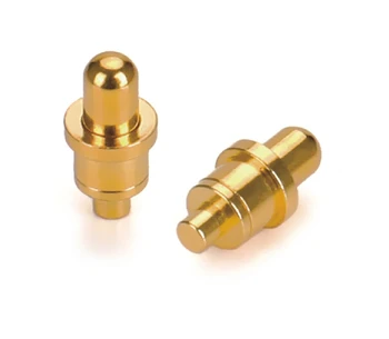Customized Straight Pinpogo Spring Loaded Single Gold Plated Height 4.0mm Magnetic Pogo Pin Connector