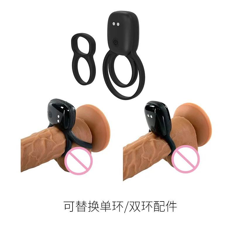 10 Frequency Hot G Vibe Vibrating Cock Ring Black Adult Toy Adjustable Cock  Ring With Vibrator With Remote for Male