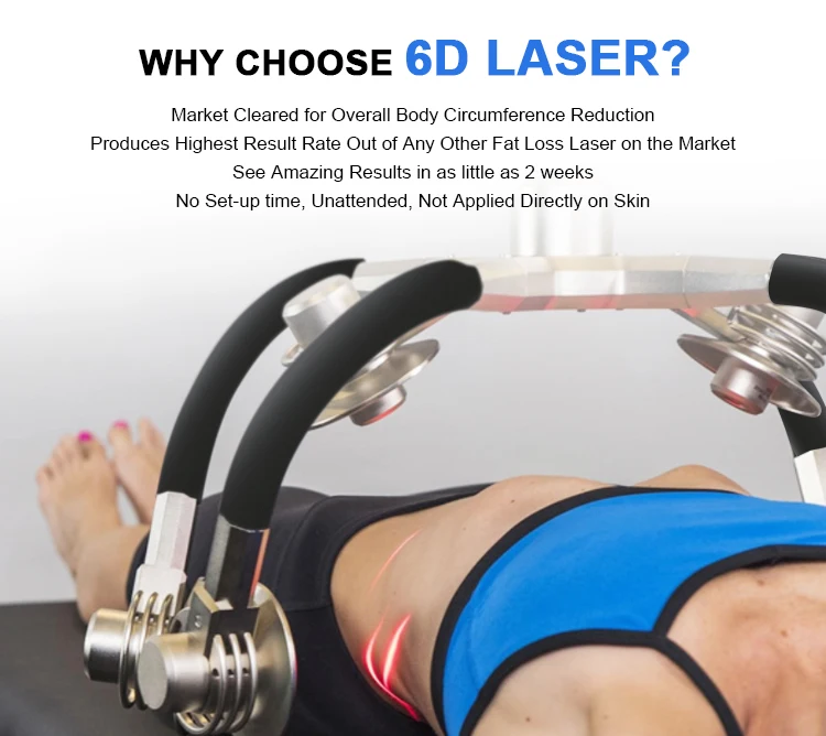 Professional innovative technology painless 6D laser slimming and beauty machine