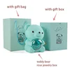 Cyan-Bear Soap Flower
