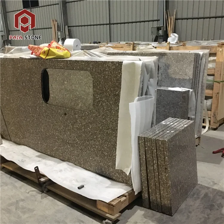 product brown snow customized granite benchtops kitchen laminate countertop for sale-3