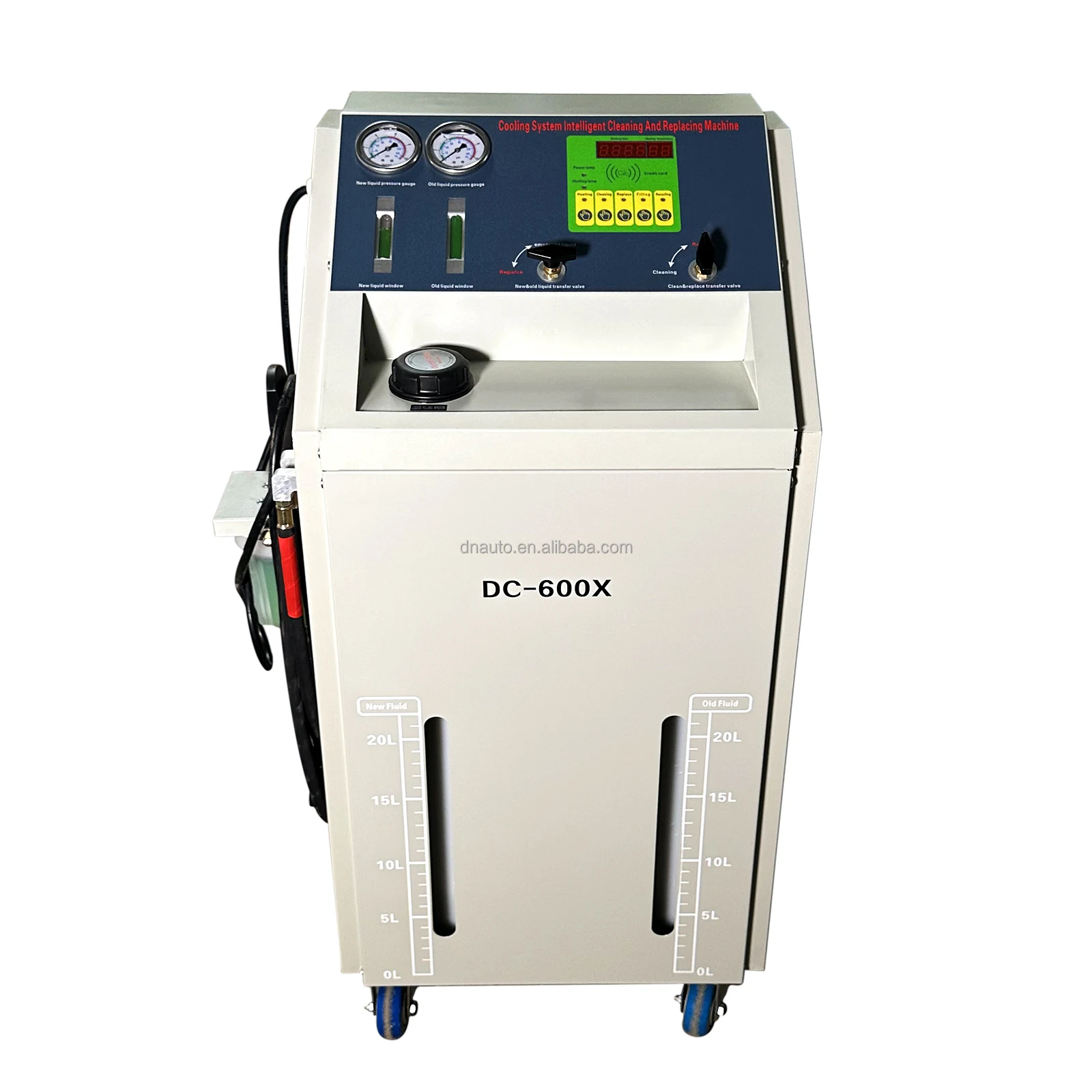 DC-600X Water Cooling System Radiator Flush Machine with Filter Engine  Cooling System Cleaning Machine with Heating Function